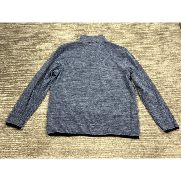Avalanche Sweater Mens Large Blue 1/4 Zip Long Sleeve Polyester Blend - Picture 7 of 13